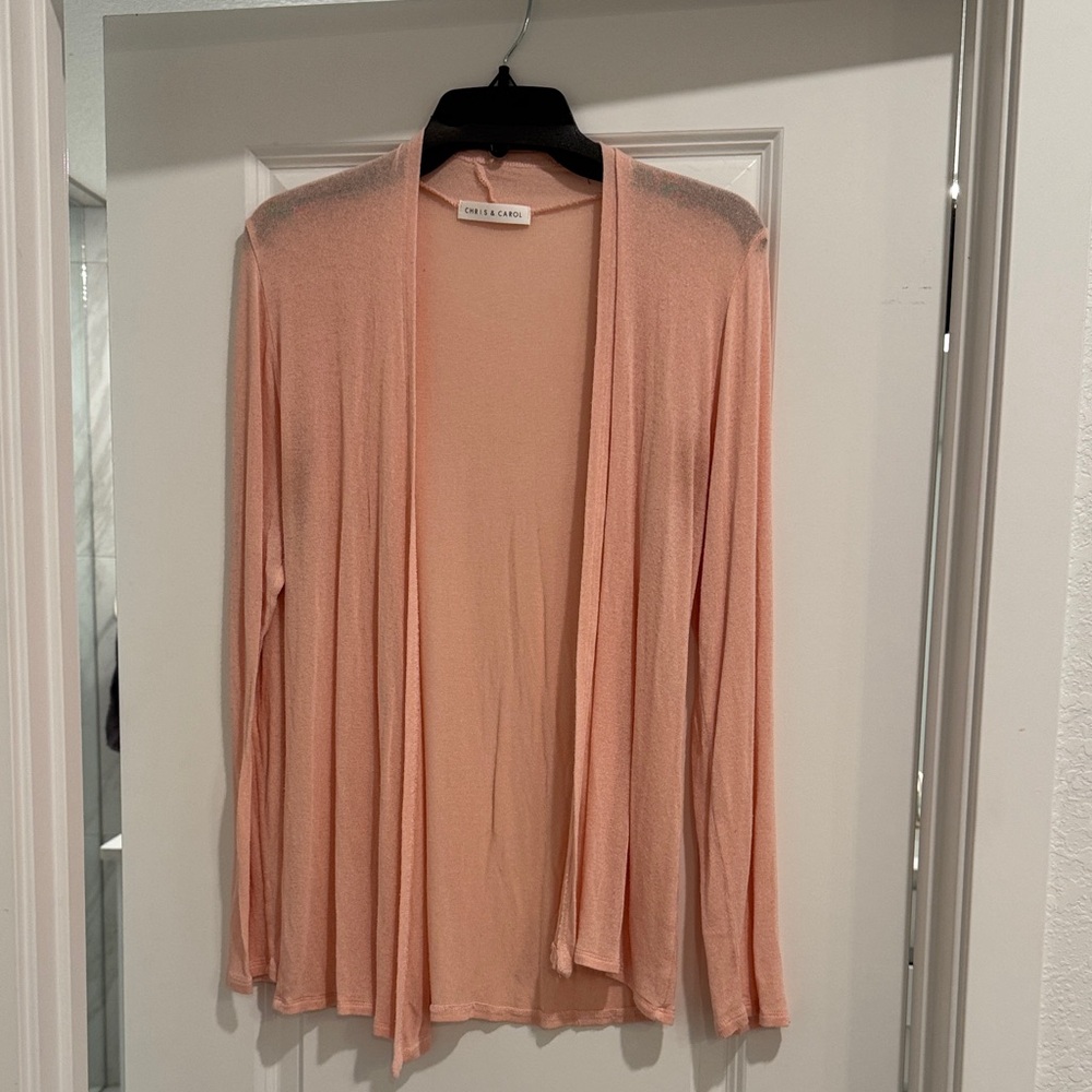 Chris & Carol Blush Knit Cardigan
